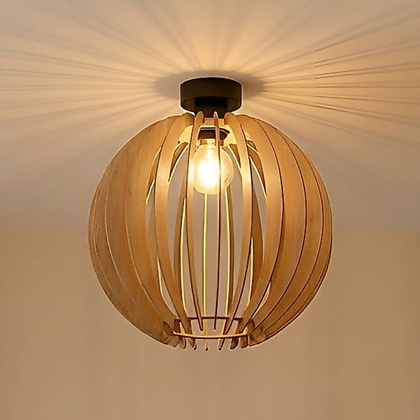 Deckenleuchte Clay, Ø 40 cm, Birkensperrholz, E27 günstig online kaufen