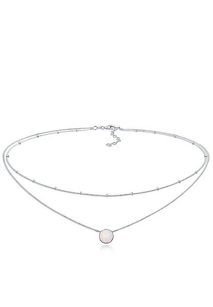 Elli Choker Choker Layer Opal Kugelkette 925 Silber günstig online kaufen