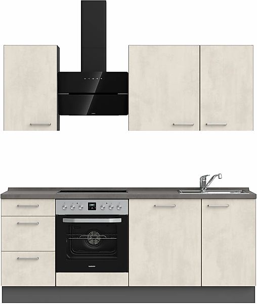 nobilia Küchenzeile ""Riva II"" vormontiert, Ausrichtung wählbar, Breite 21 günstig online kaufen