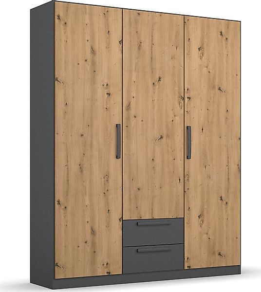 rauch Drehtürenschrank "StyleUp" Typ Dark & Wood mit trendigen farblich abg günstig online kaufen
