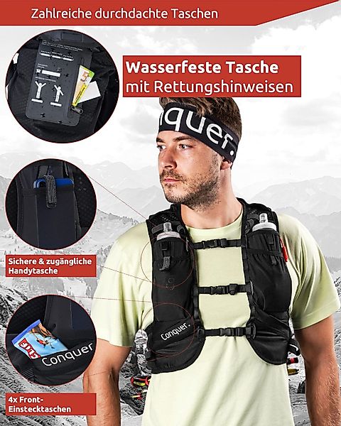 Conquer. Trinkrucksack Conquer. 15L Ultraleichter Trinkrucksack günstig online kaufen