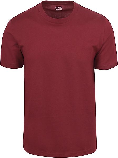 King Essentials The Steve T-Shirt Burgundy - Größe M günstig online kaufen