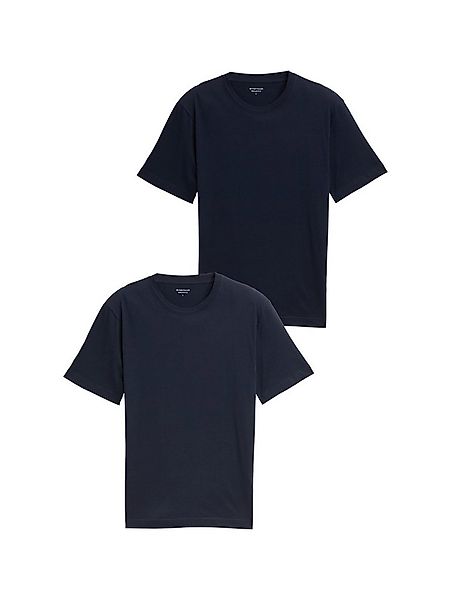 TOM TAILOR T-Shirt (Packung, 2-tlg) mit Logo Print günstig online kaufen