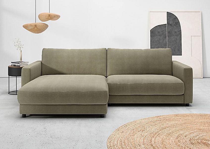 Home affaire Ecksofa »Ecksofa Jiro, L-Form, große Sitztiefe, Breite 265 cm« günstig online kaufen