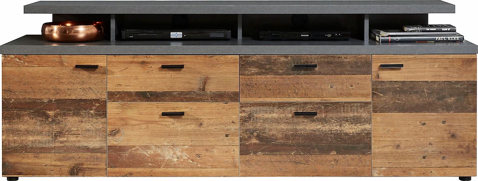 INOSIGN TV-Board "Messina" 1 Stk. tlg. TV-Lowboard mit Türen, Schubladen & günstig online kaufen