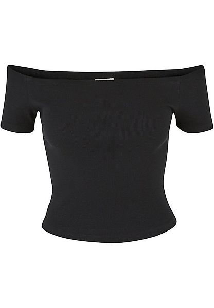 URBAN CLASSICS T-Shirt Urban Classics Damen Ladies Organic Off Shoulder Rib günstig online kaufen