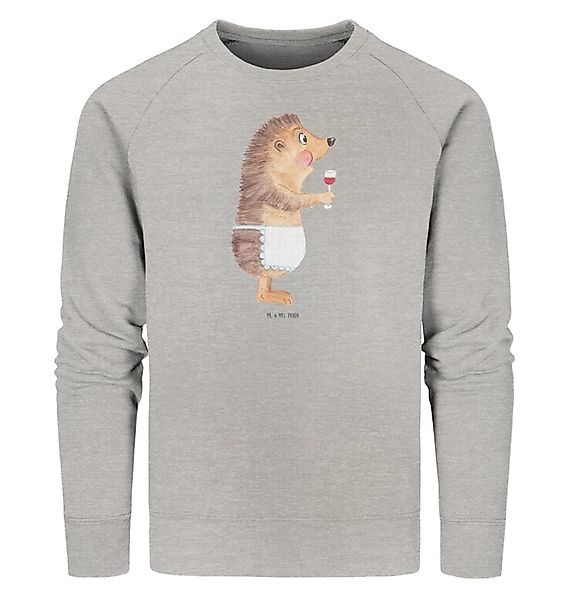 Mr. & Mrs. Panda Longpullover Größe XXL Igel Wein - Heather Grey - Geschenk günstig online kaufen