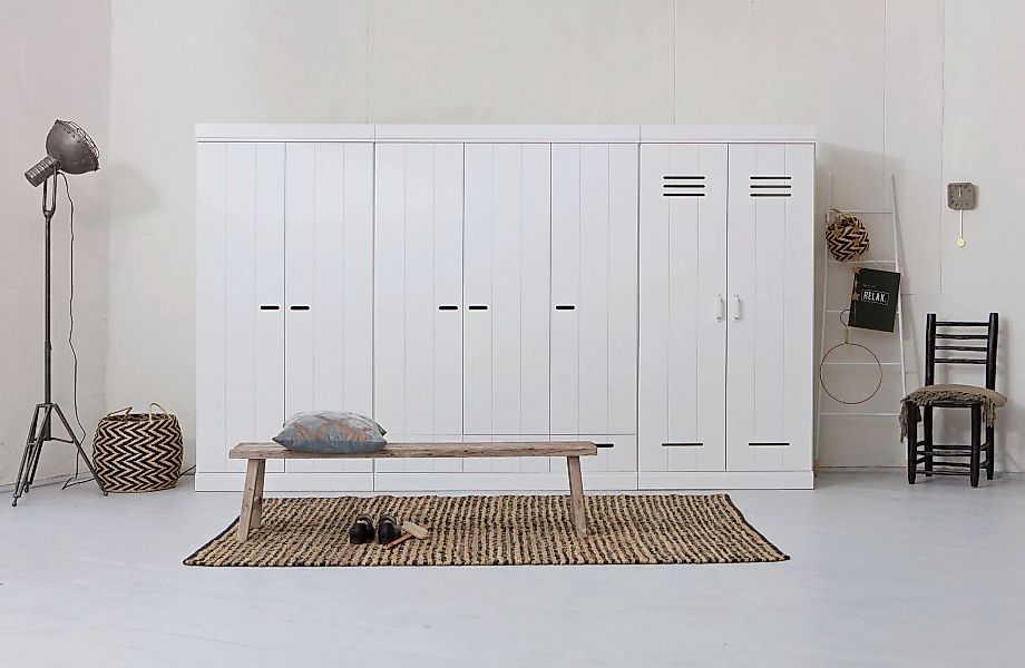 WOOOD Garderobenschrank "Connect", B 140 cm x H 195 cm, Kiefer massiv günstig online kaufen