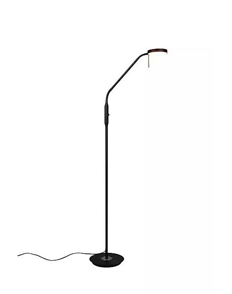 LED-Stehlampe ca. 145 cm hoch Metall Schwarz 1 Stück Metall Schwarz günstig online kaufen