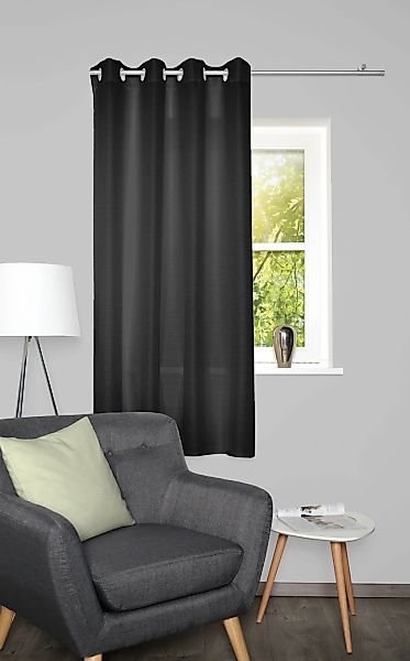 Home Basics Vorhang "BENOGA" Ösen 1 Stk. tlg. Ösenschal, Uni, Dekostruktur günstig online kaufen
