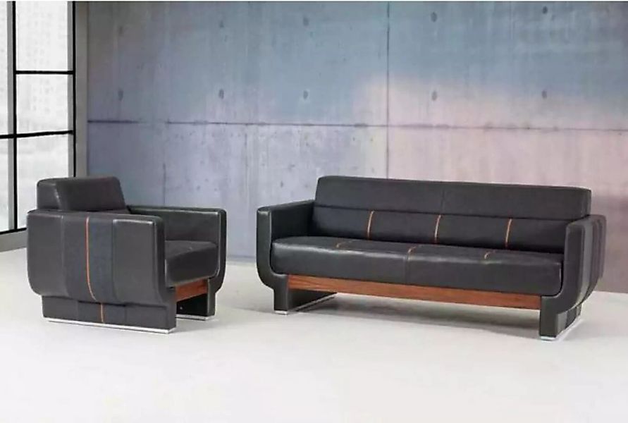 JVmoebel Sofa Moderne Büromöbel Luxus Komplettes Arbeitszimmer Set Dreisitz günstig online kaufen