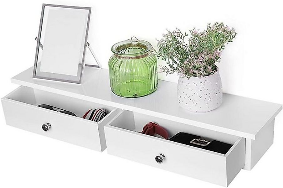 Best for Home Wandhängeschrank Weißer Schuhschrank mit Schubladen – kompakt günstig online kaufen