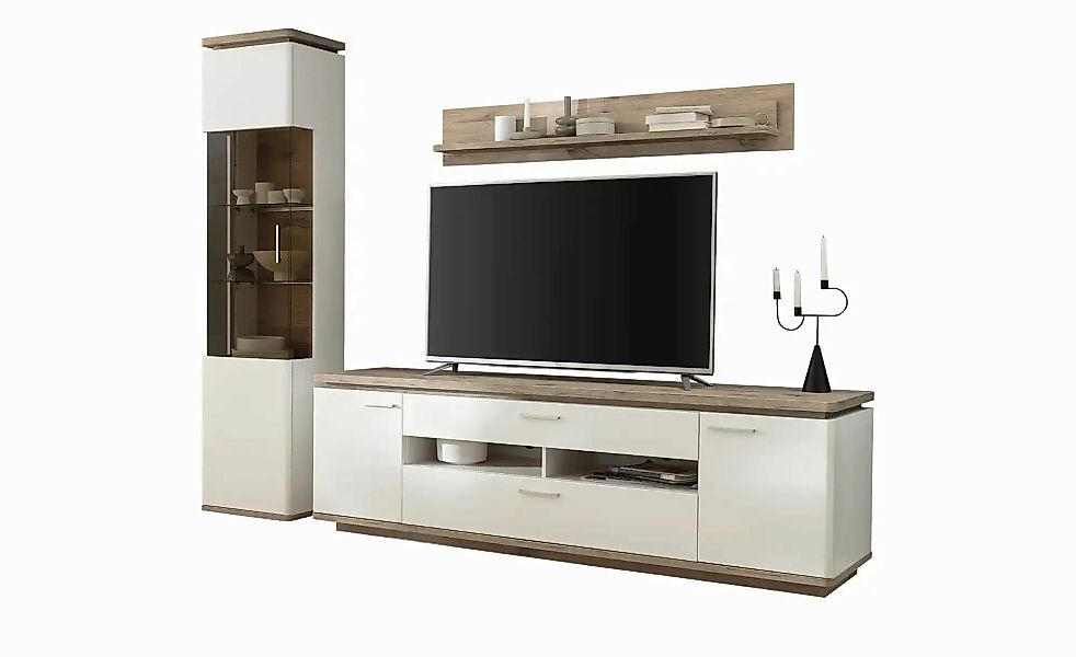 uno Wohnkombination  Parez ¦ weiß ¦ Maße (cm): B: 260 H: 208 T: 50.0 Kommod günstig online kaufen