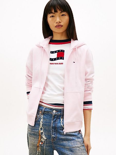 Tommy Jeans Sweatjacke TJW REG S FLAG ZIP THRU mit Logostickerei günstig online kaufen