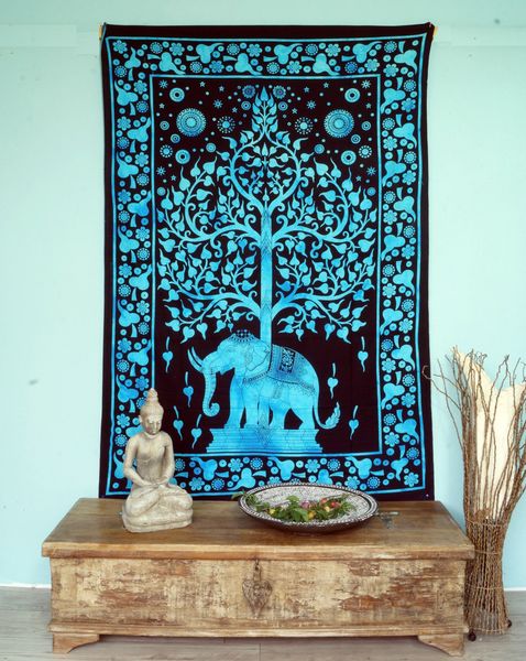 Guru-Shop Tagesdecke Boho-Style Wandbehang, indische Tagesdecke günstig online kaufen