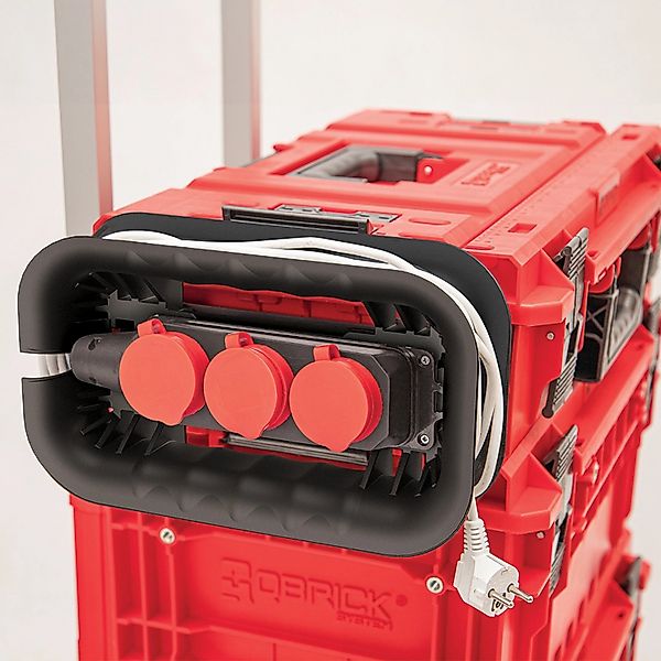 Qbrick System Kabelhalter PRO mit Steckdosenleiste günstig online kaufen