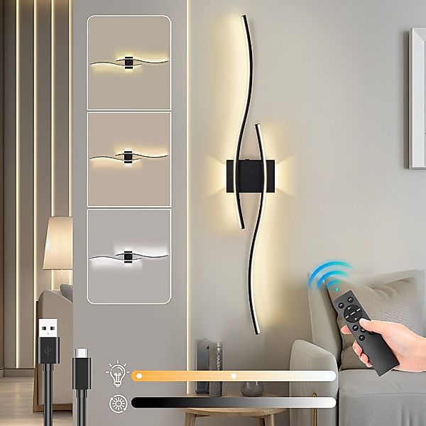 LMaxhome LED Wandleuchte 100CM Moderne Wandbeleuchtung günstig online kaufen
