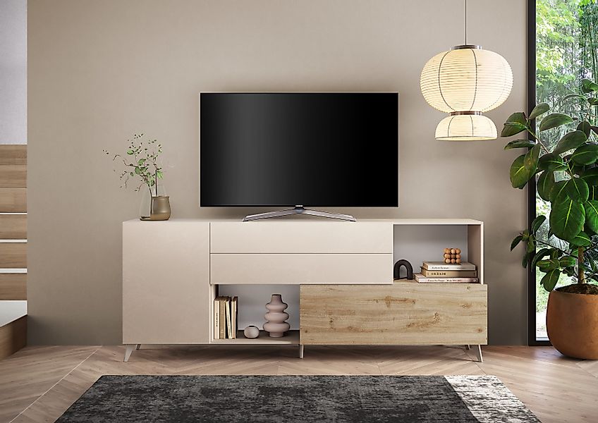 INOSIGN Sideboard "Monaco in Breite 241 cm, Anrichte mit Tür, Klappe und 2 günstig online kaufen