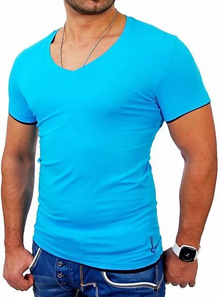 Reslad T-Shirt Reslad Herren T-Shirt Miami RS-5050 (1-tlg) V-Auschnitt Laye günstig online kaufen