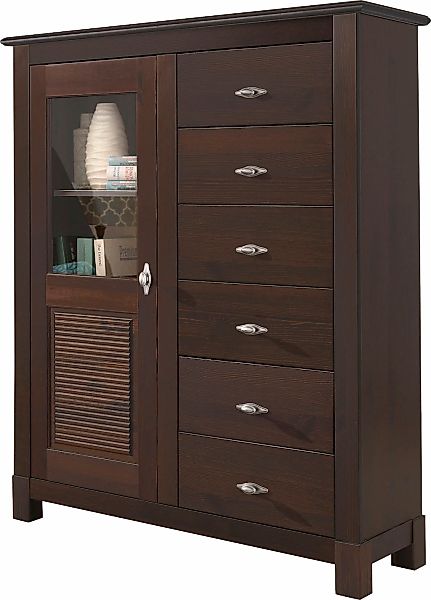 Home affaire Highboard "Rauna", Vitrine, Breite 103 cm günstig online kaufen