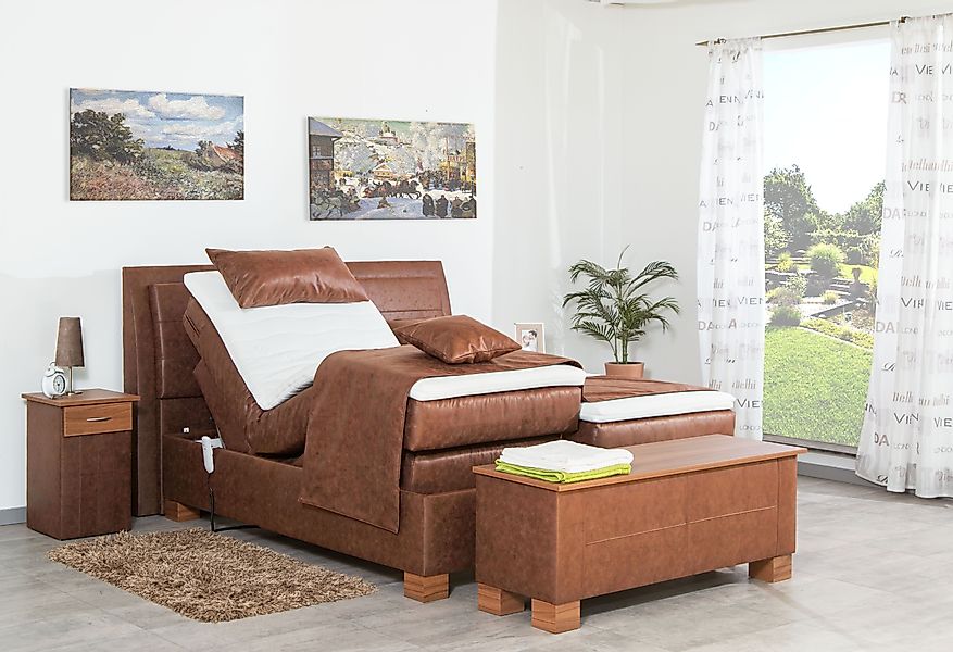 Meisterbetten Boxspringbett Like (mit Motor, 7-Zonen günstig online kaufen