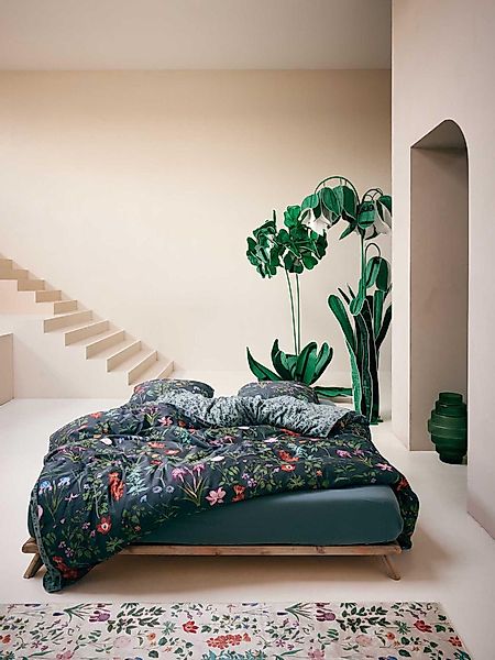 Essenza Bettwäsche Marigold, Satin, 2 teilig, mit floralem Muster günstig online kaufen