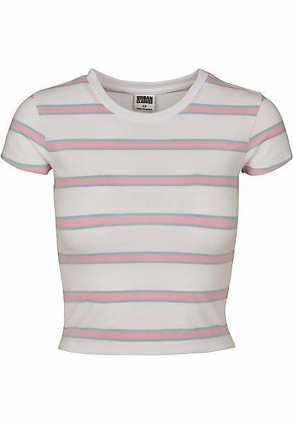 URBAN CLASSICS T-Shirt "Urban Classics Damen Ladies Stripe Cropped Tee" 1 S günstig online kaufen