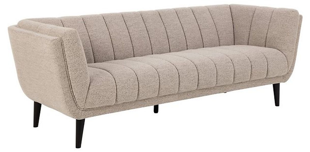 ACTONA GROUP 3-Sitzer in Beige, Stoff, Rubberwood - 218x76,5x86,5cm (BxHxT) günstig online kaufen