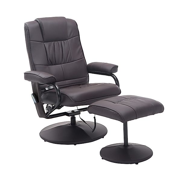 HOMCOM Massagesessel Fernsehsessel, Hocker, aus Kunstleder, günstig online kaufen