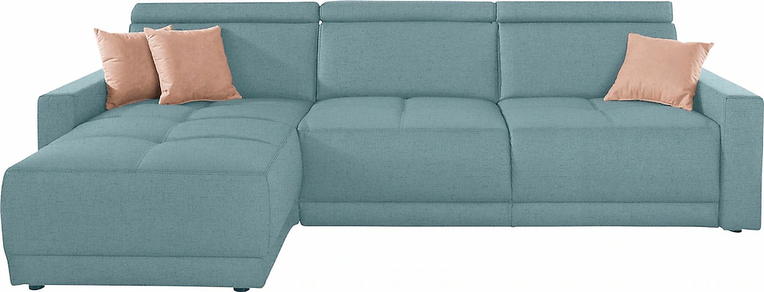 DOMO collection Ecksofa "Ava mit moderner Sitzheftung & toller Doppelnaht, günstig online kaufen