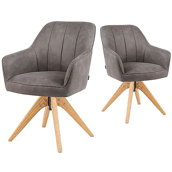 DUBI Möbel Polsterstuhl Mika-Noah 2er-Set, Federkern, günstig online kaufen