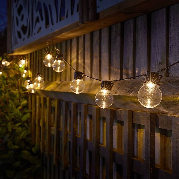 LED-Solar-Lichterkette GloBulb, 20-flammig, IP44 günstig online kaufen