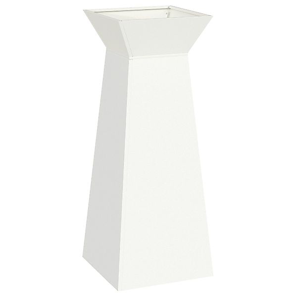 vidaXL Blumentopf Pflanzenständer Weiß Metall 40 günstig online kaufen