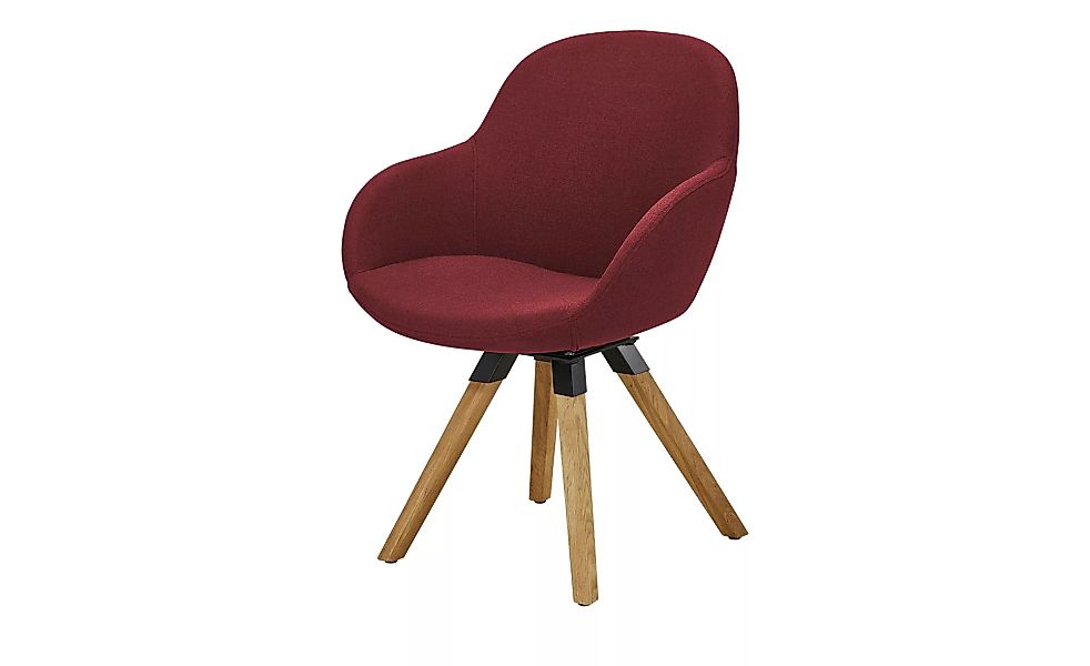 Polsterstuhl mit Armlehne - rot - 60 cm - 83 cm - 64 cm - Stühle > Esszimme günstig online kaufen