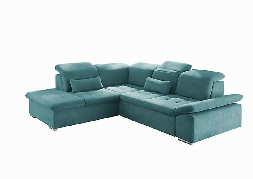 ED EXCITING DESIGN Ecksofa Wayne, mit Schlaffunktion & Bettkasten, 2x Niere günstig online kaufen