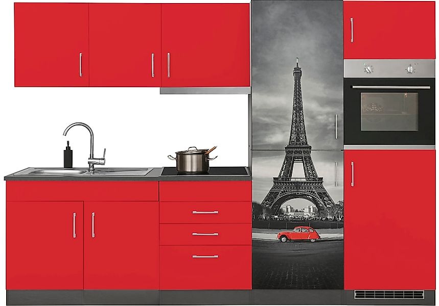 KOCHSTATION Küchenzeile "KS-Paris – Küchen mit einzigartigen Fotomotiven au günstig online kaufen