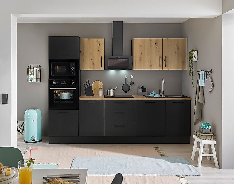 BASIC by Balculina Küchenzeile "Turin" Breite 280 cm, wahlweise mit E-Gerät günstig online kaufen