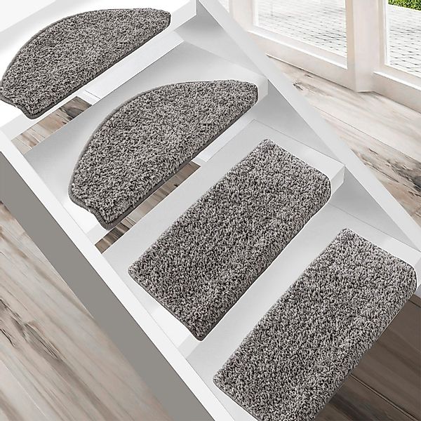Karat Stufenmatte Shaggy-Stufenmatte Madrid, Treppenschoner, 16 günstig online kaufen