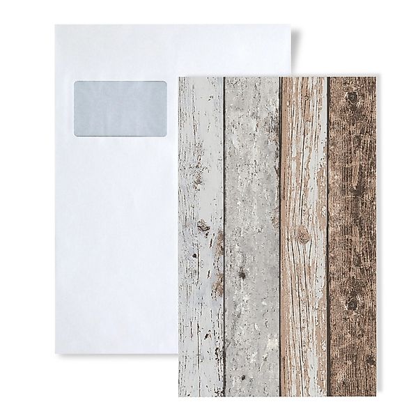PROFHOME 1 MUSTERSTÜCK S-855039-GU DIN A4 MUSTER der Holzoptik Tapete günstig online kaufen