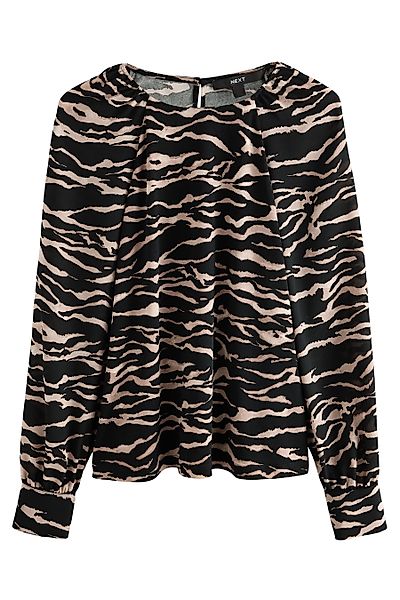 Next Langarmbluse Langärmlige Bluse mit Rundhalsausschnitt günstig online kaufen