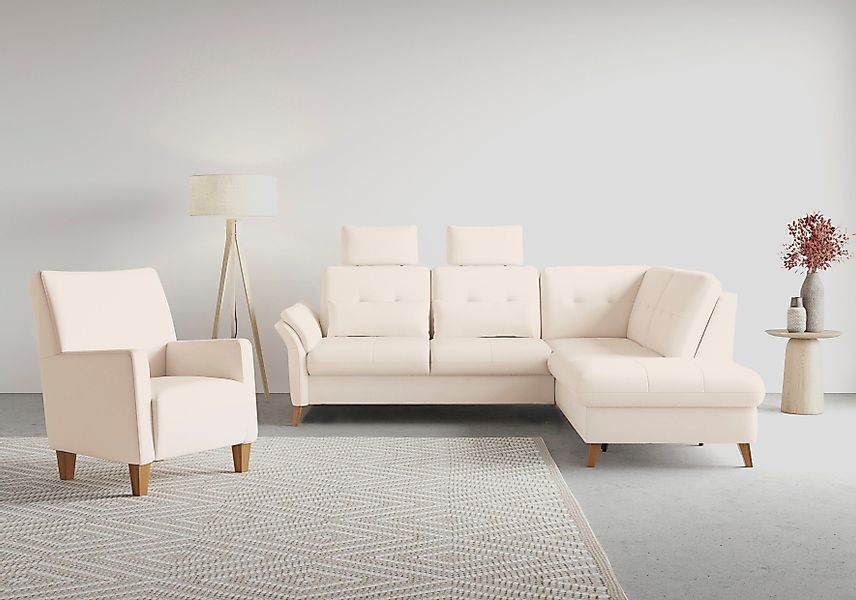 sit&more Ecksofa "Göteborg" inkl. Sitztiefenverstellung, wahlweise mit Bett günstig online kaufen