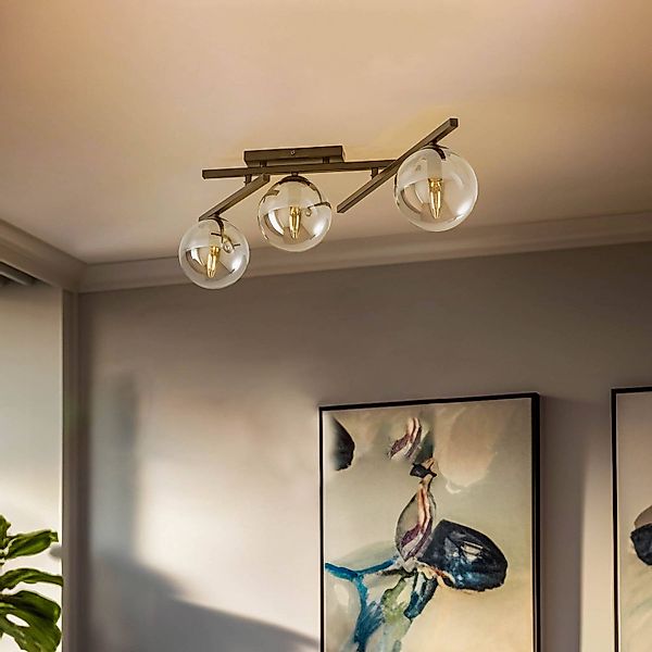 Deckenlampe Smart, schwarz/grafit, 3-flammig günstig online kaufen
