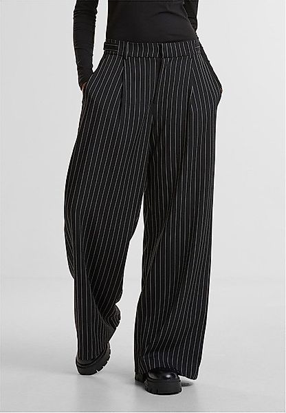 URBAN CLASSICS Stoffhose Ladies Pinstripe Wide günstig online kaufen