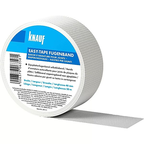 Knauf Easy-Tape Fugenband 48/20 selbstklebend 20 m günstig online kaufen
