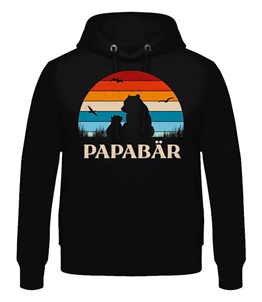 Papabär Sonnenuntergang · Männer Hoodie günstig online kaufen