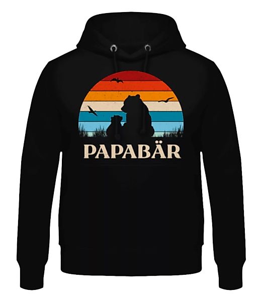 Papabär Sonnenuntergang · Männer Hoodie günstig online kaufen