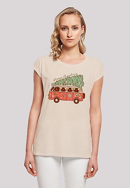 F4NT4STIC T-Shirt "Groovy Weihnachten Camper Van", Premium Qualität, Weihna günstig online kaufen