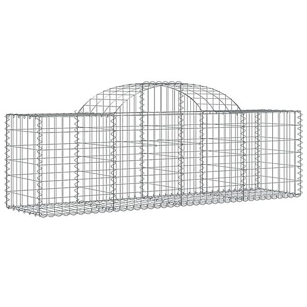 vidaXL Gabionen mit Hochbogen 25 Stk 200x50x60/80 cm Eisen 1670979 günstig online kaufen