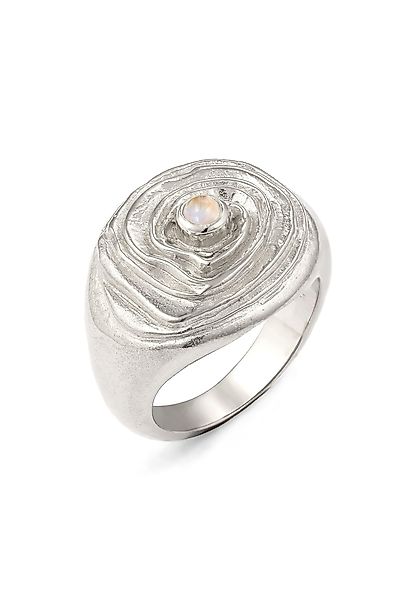 HAZE & GLORY Fingerring Kreis Mondstein günstig online kaufen