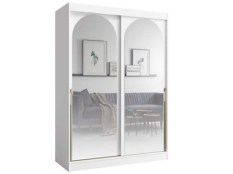 Compleo Kleiderschrank mit Spiegel 150 cm, günstig online kaufen